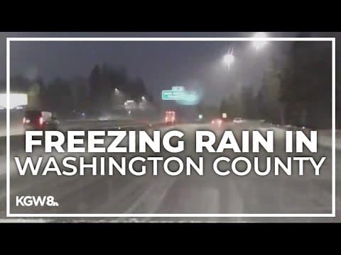 Washington County contends with freezing rain on the roads