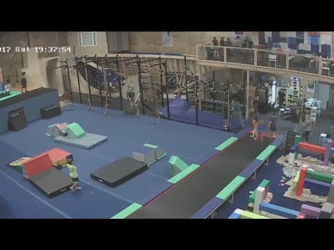 Parkour gym disaster trial begins, teen plaintiff testifies about the trauma