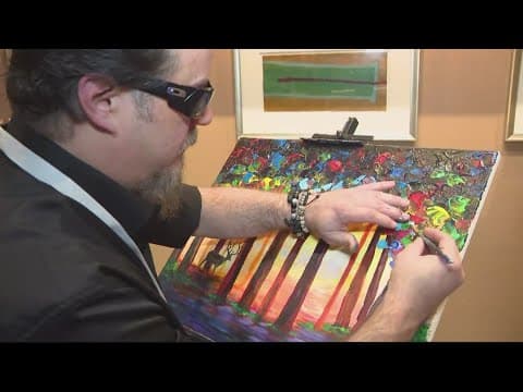 Blind painter teaches and inspires others through his craft