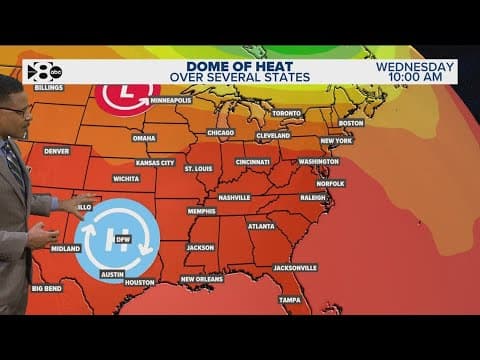 DFW Weather: Very hot weather sticks around, here's what to expect this week