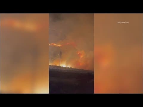 California firefighters making progress on wildfire northeast of Los Angeles