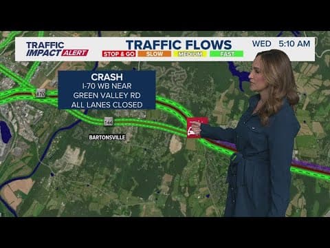 DC morning traffic: Oct. 8, 2025 | Two crashes on I-70 slow morning commute