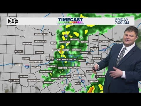 DFW Weather | Widespread rain overnight Thursday, Friday morning in 14 day forecast