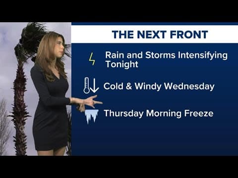 KHOU 11+ Weather Impact: Incoming front will bring showers, bitter cold air