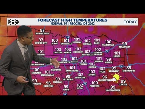 DFW Weather: More triple digits this morning, here's when to expect relief