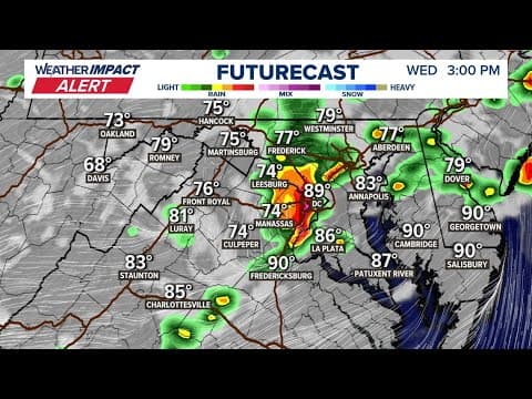 Live Radar: Tracking storms in the DC area