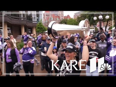 Minnesota Frost fans celebrate championship team with parade and party at Xcel Energy Center