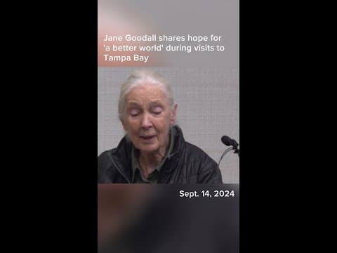 Jane Goodall's visits to Tampa Bay