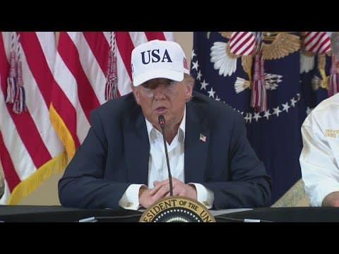 Texas Hill Country flooding: President Trump surveys catastrophic damage