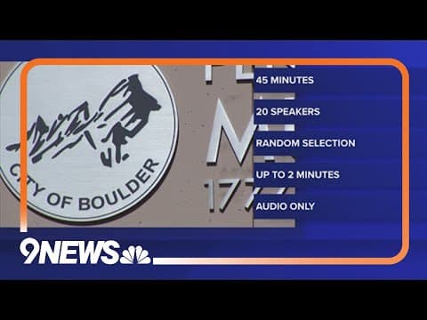 Boulder City Council changes rules for open comment period