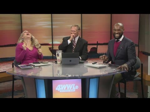 Roach! WWL Anchor Brheanna Boudreaux gets a scare live on air