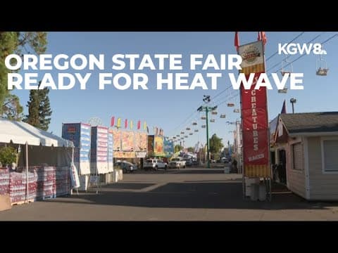 Despite 100-degree temps, Oregon State Fair rolls on with cooling tents and safety measures