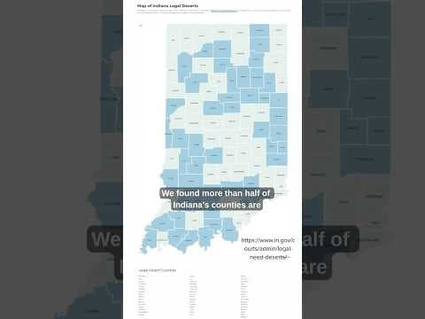 Attorney shortage creates 'legal deserts' in 49 Indiana counties