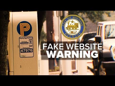 City of Houston issues warning about fake parking websites