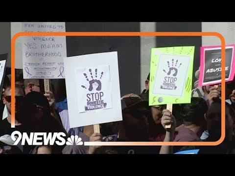 Domestic violence awareness walk in Denver