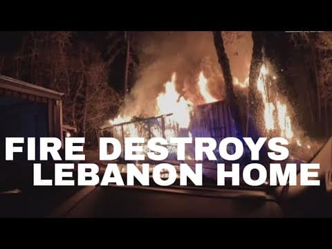 Linn County man escapes fire that destroys home near Lebanon
