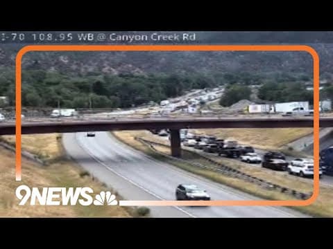 WATCH LIVE | Crash, fuel spill close eastbound I-70 near Glenwood Springs