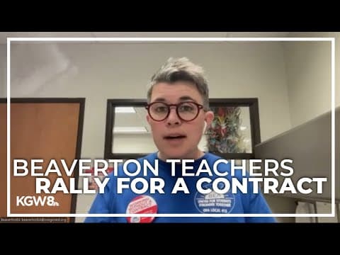 Beaverton educators rally after working 3 months without a contract