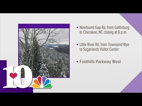Roads in the Smokies closed due to weather