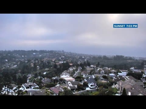 View from Mt Soledad on Friday afternoon