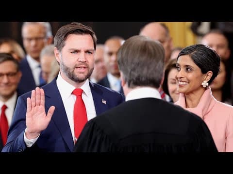 WATCH: JD Vance sworn in as 50th vice president of the United States