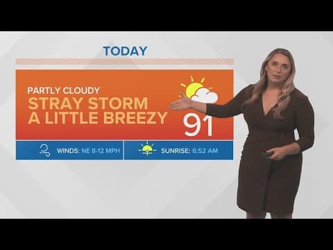New Orleans Weather: Spotty showers possible the rest of the work week, less muggy this weekend