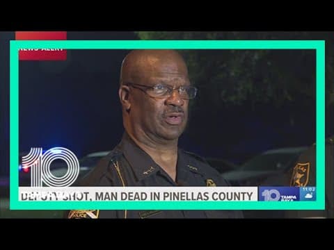 1 man dead, deputy hospitalized after Pinellas County chase-turned-shootout, police chief says