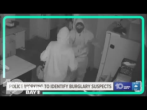 Tampa police ask for help identifying 2 suspects involved in multiple burglaries