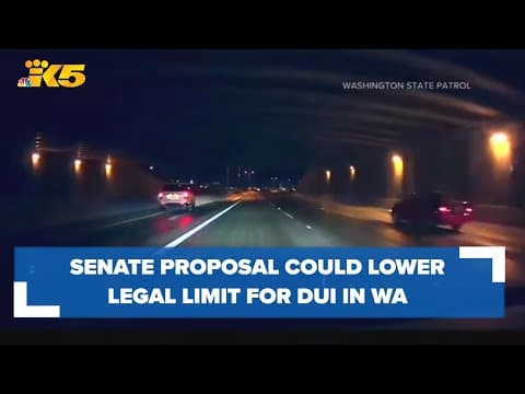 Legal limit for DUI would be lowered under Senate proposal