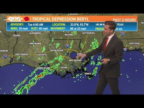 New Orleans Weather: Tropical showers Tuesday with less heat