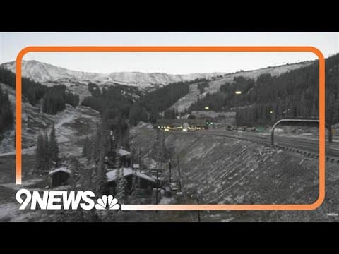 Snow falls in Colorado mountains