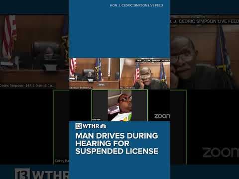 Man Zooms into court hearing while driving