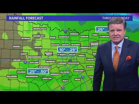 DFW Weather: Rain chances tomorrow, cold front brings cool temperatures to North Texas
