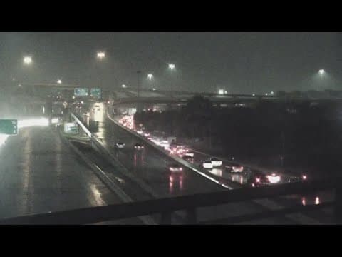 Heavy rain causes a massive impact on the roadways for your morning commute