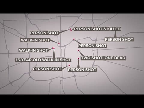 11 people shot in multiple shootings across Indianapolis overnight