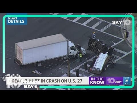 Sheriff: 1 person dead, 4 possibly hurt in crash on US 27 in Winter Haven