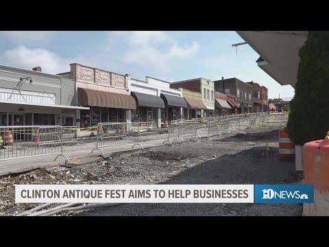 Clinton antique festival works to help businesses during construction