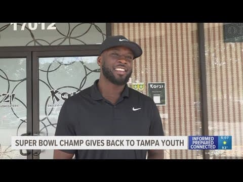 'This is my community': NFL star Nelson Agholor gives back to youth in the Tampa Bay area