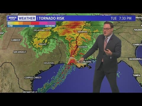 New Orleans Weather: Severe threat Tuesday night