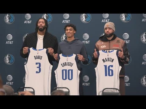Anthony Davis, Max Christie, and Caleb Martin ready to win with the Dallas Mavericks