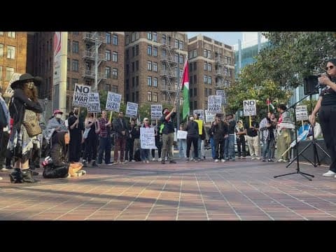President Trump announces ceasefire in Israel-Iran conflict, protest in Downtown San Diego