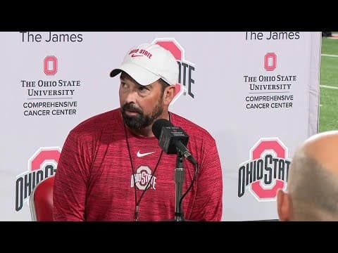 Ohio State press conference | Ryan Day discusses quarterback battle, fall practice
