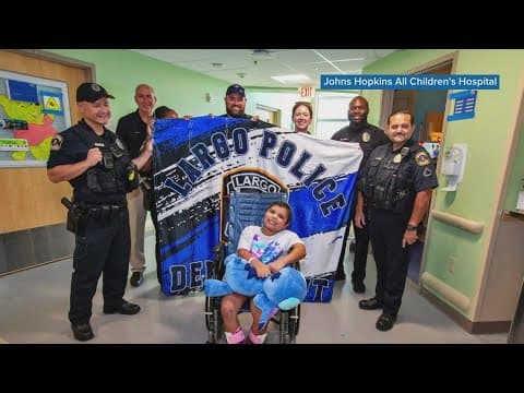 Victim in Largo hit-and-run reunited with officers who rushed to her aid