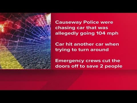 Two injured in Causeway Southbound accident