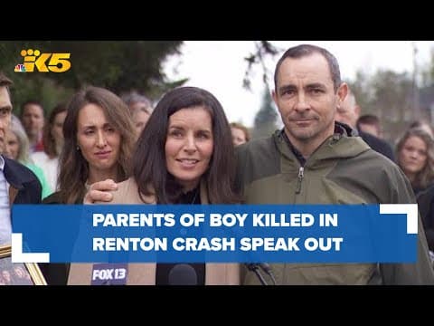 Parents of Buster Brown, boy killed in Renton crash, speak out