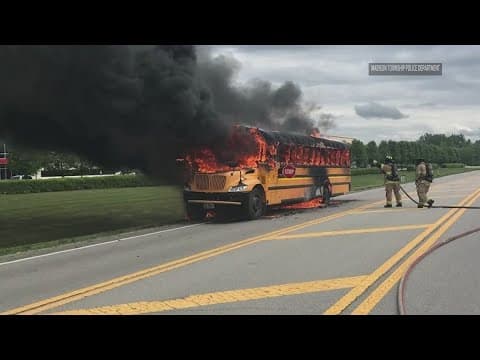 Groveport Madison Schools bus driver hailed a hero after helping kids off burning bus