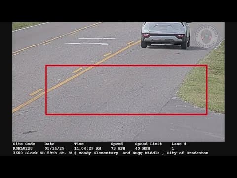 Manatee County school zone cameras catching speeders