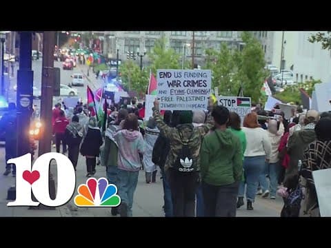 Pro-Palestine rally clash in downtown Nashville