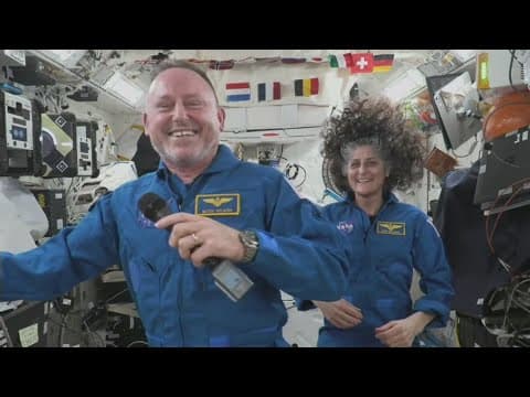 NASA astronauts talk about extended journey