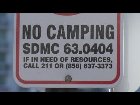 San Diego's encampment ban leads to 5 citations in first month